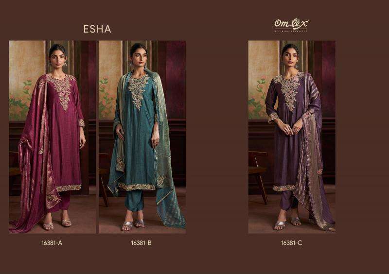 Omtex esha  wholesale dress material market in surat with price