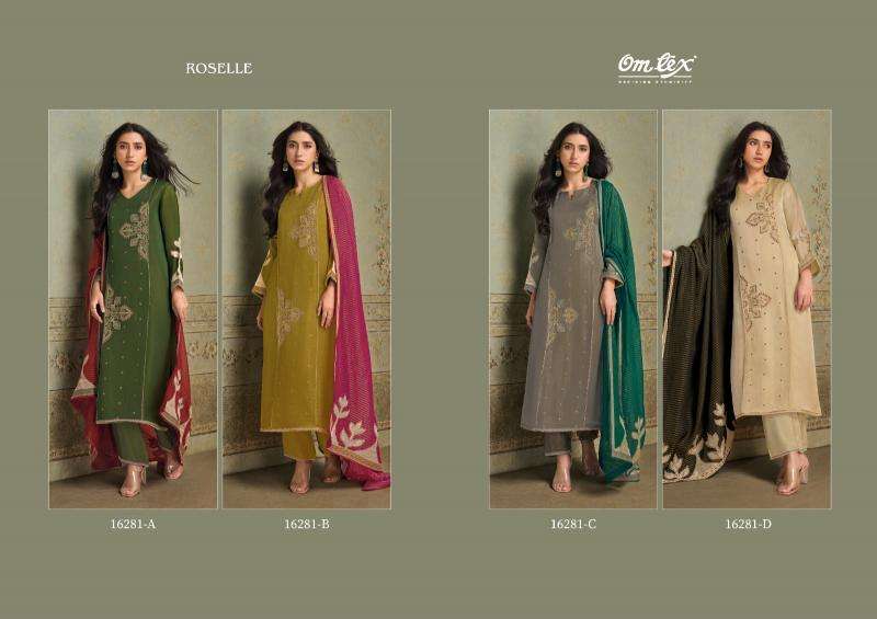Omtex roselle wholesale dress material market in ahmedabad with price for ladies