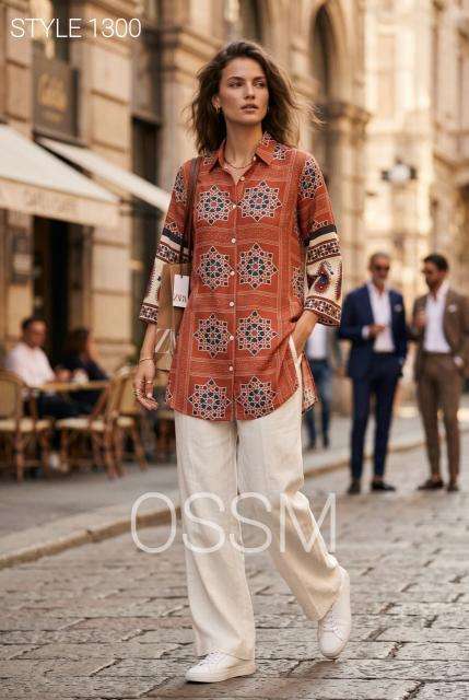 Ossm style 1300 fancy kurti wholesale market in ahmedabad