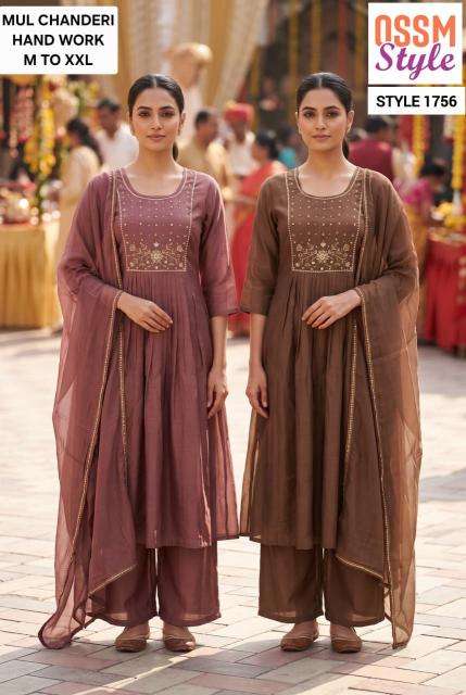 Ossm style 1756 readymade kurti wholesale market in surat