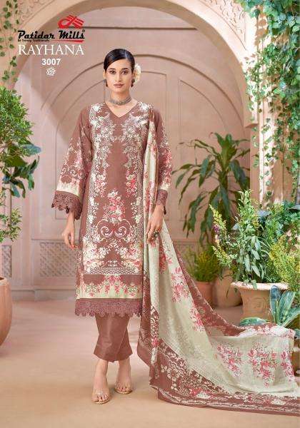 Patidar rayhana vol 3 ladies dress material wholesale market in mumbai
