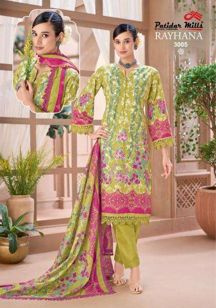 Patidar rayhana vol 3 ladies dress material wholesale market in mumbai