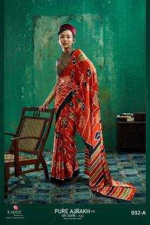Rajtex pure ajrakh 032 top rated wholesale saree market in mumbai