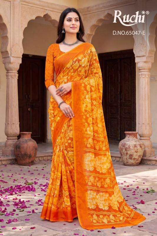 Ruchi saffron chiffon 276 ahmedabad wholesale market sadi