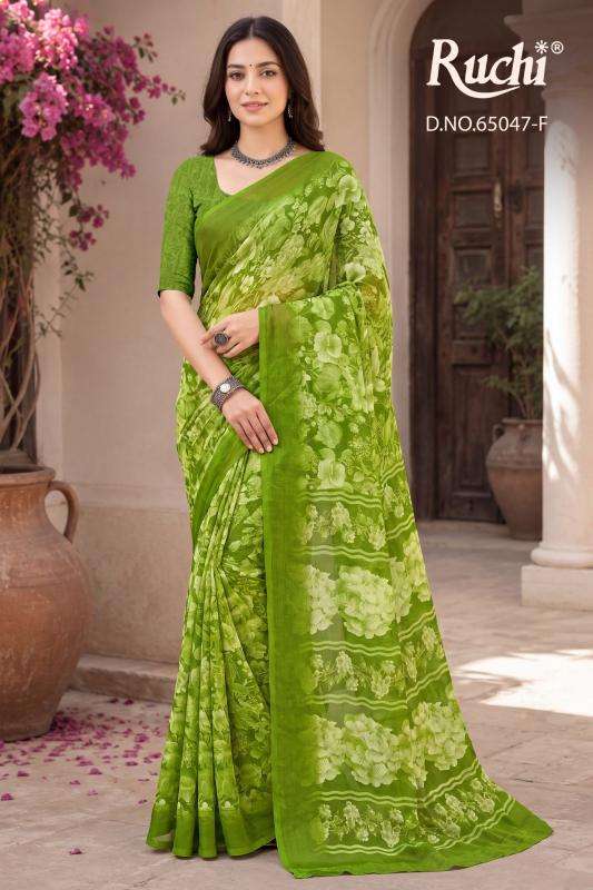 Ruchi saffron chiffon 276 ahmedabad wholesale market sadi
