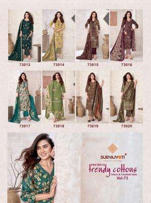 Suryajyoti trendy cotton vol 73 wholesale dress material market in pune