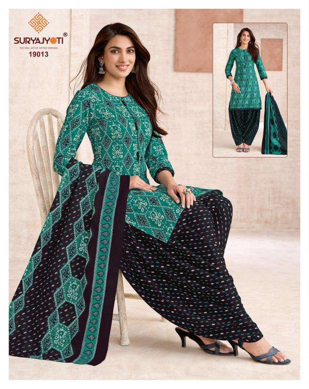 Suryajyoti trendy patiyala vol 19 wholesale dress material market in gujarat