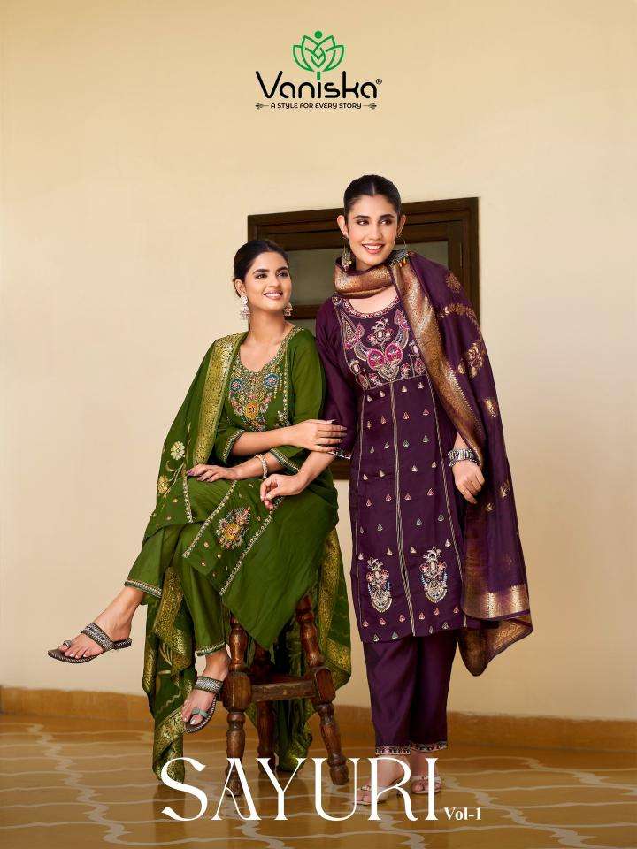 Vaniska sayuri vol 1  wholesale kurti shop in india