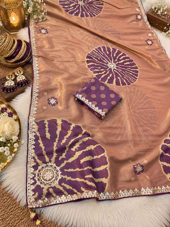 Vinayak gota  wholesale saree in ludhiana