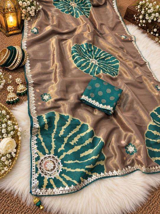 Vinayak gota  wholesale saree in ludhiana